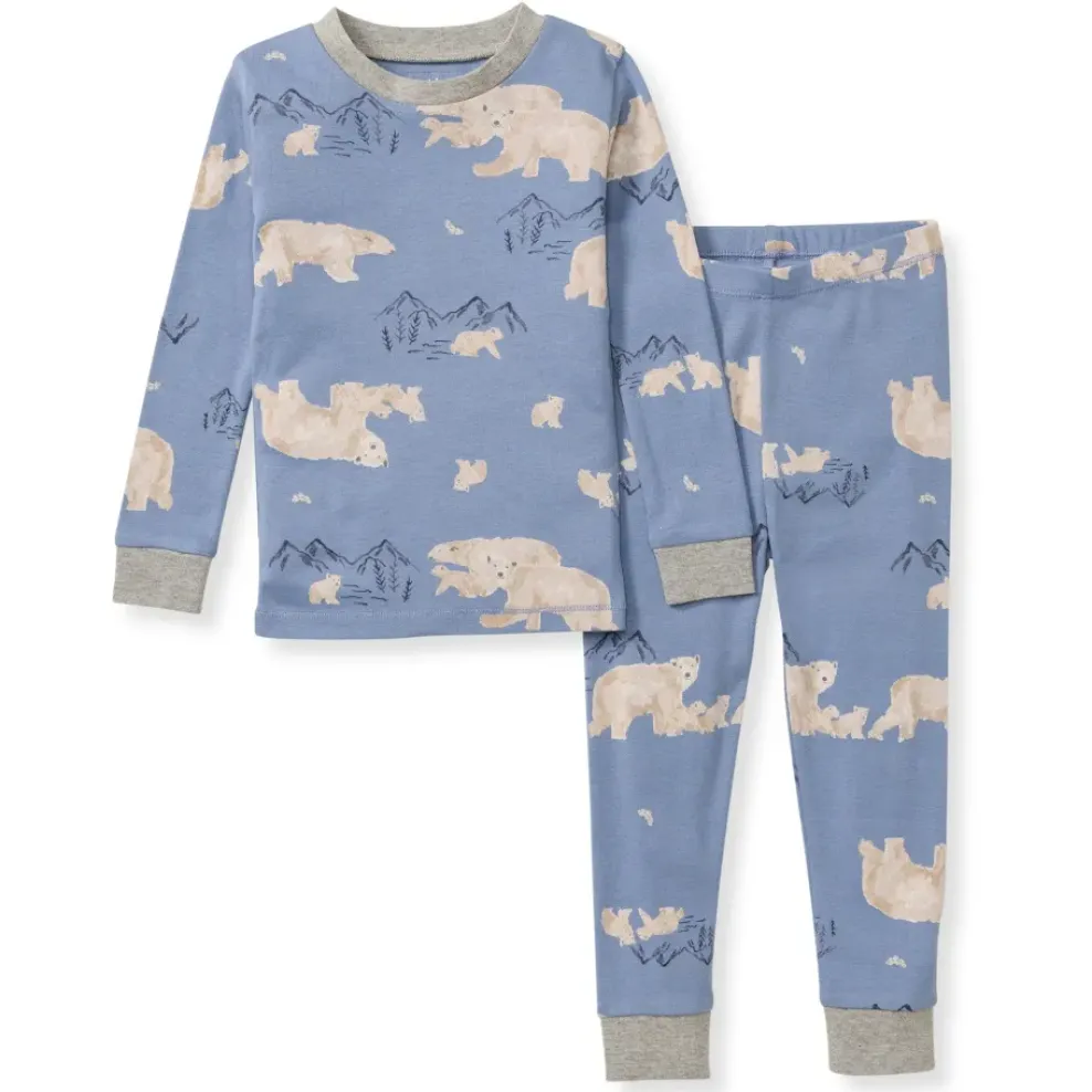Burt's Bees Baby Burt's Bees Organic Two-Piece Pajamas Polar Mountin Outlet