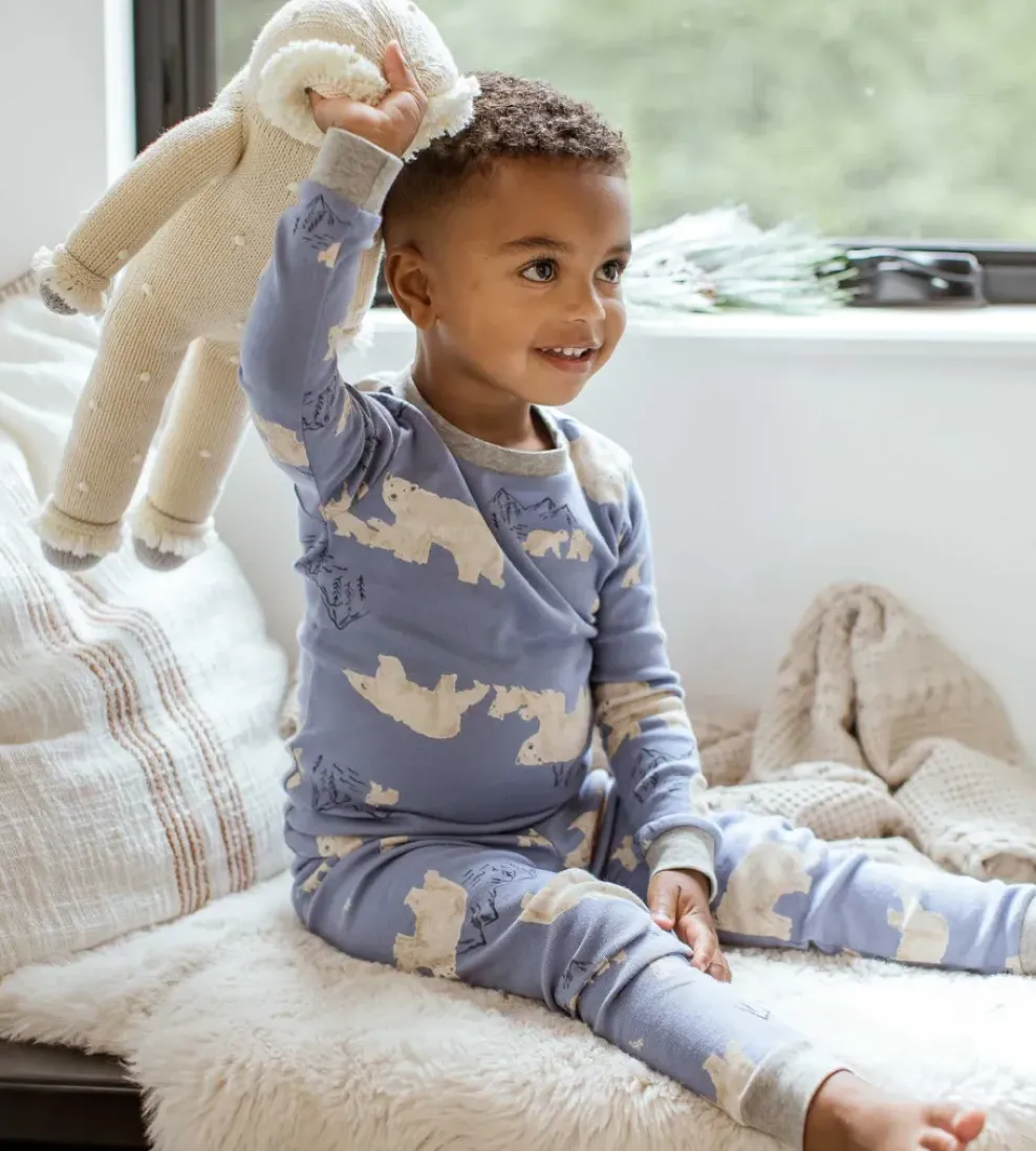 Burt's Bees Baby Burt's Bees Organic Two-Piece Pajamas Polar Mountin Outlet