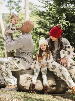 Burt's Bees Baby Burt's Bees Organic Two-Piece Pajamas Christmas Tree Farm New