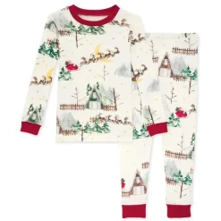Burt's Bees Baby Burt's Bees Organic Two-Piece Pajamas Santa's Sleigh Sale