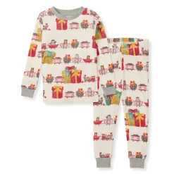 Burt's Bees Baby Burt's Bees Organic Two-Piece Pajamas Holiday Toy Train Discount