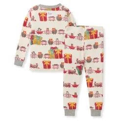 Burt's Bees Baby Burt's Bees Organic Two-Piece Pajamas Holiday Toy Train Discount