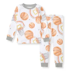 Burt's Bees Baby Burt's Bees Organic Two-Piece Pajamas Basketball Discount