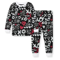 Burt's Bees Baby Burt's Bees Organic Two-Piece Pajamas XO Doodles Sale