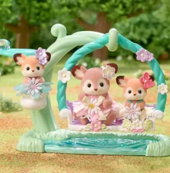 Epoch Calico Critters Deer Babies Floral Swing Set Clearance
