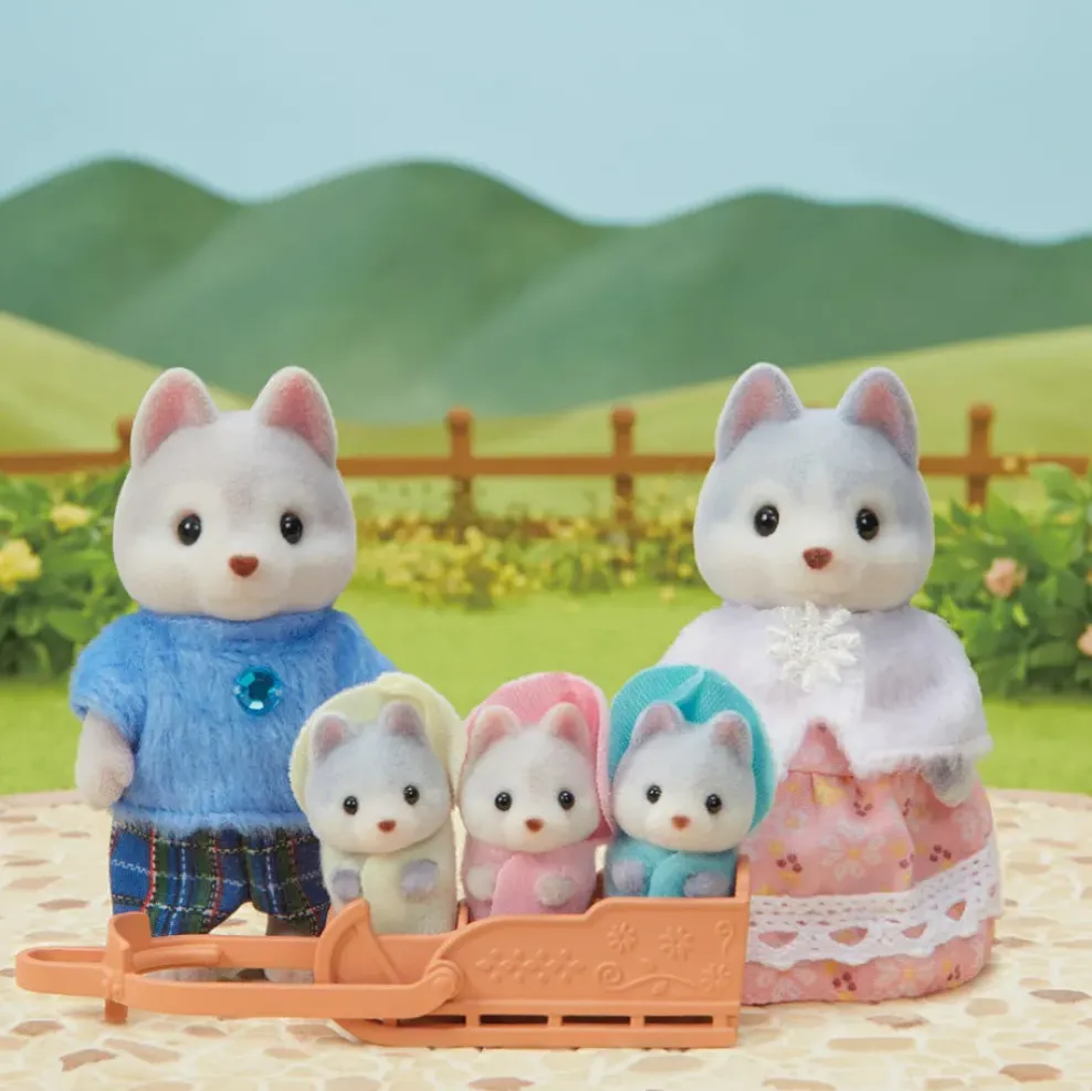 Epoch Calico Critters Husky Family New