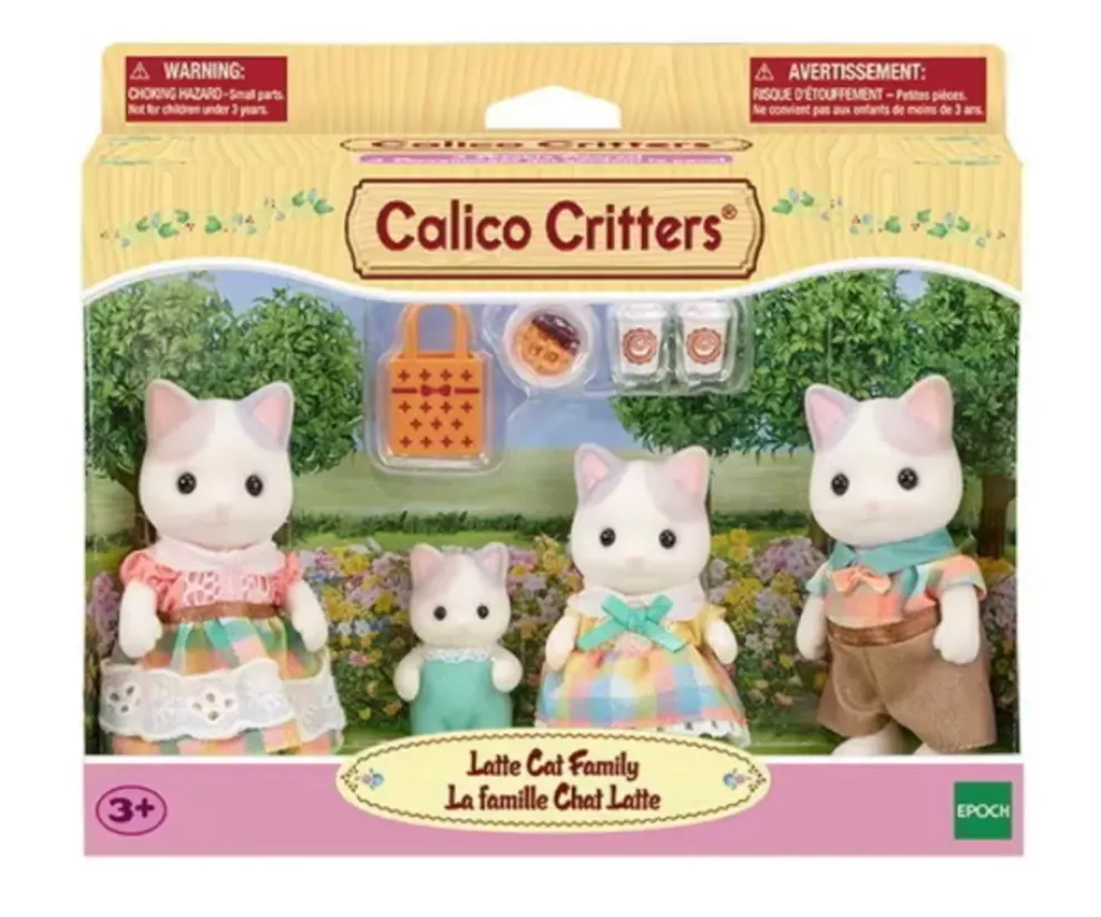 Epoch Calico Critters Latte Cat Family New