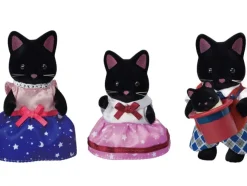 Epoch Calico Critters Midnight Cat Family New