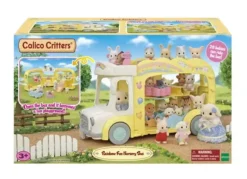 Epoch Calico Critters Rainbow Fun Nursery Bus New