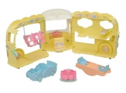 Epoch Calico Critters Rainbow Fun Nursery Bus New