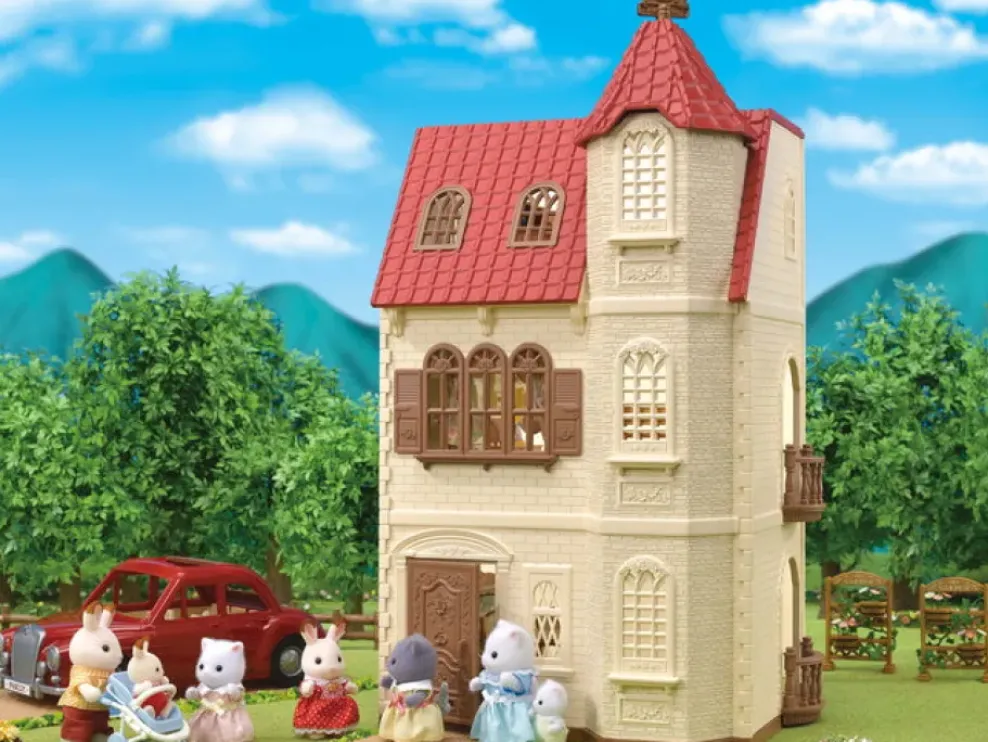Epoch Calico Critters Red Roof Tower Home Clearance