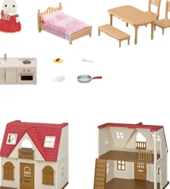 Epoch Calico Critters Red Roof Cozy Cottage Starter Home Fashion