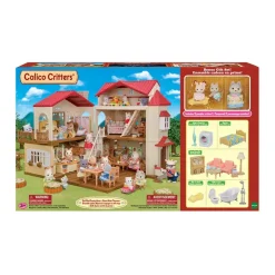 Epoch Calico Critters Red Roof Country Home Gift Set with Secret Attic Playroom Clearance