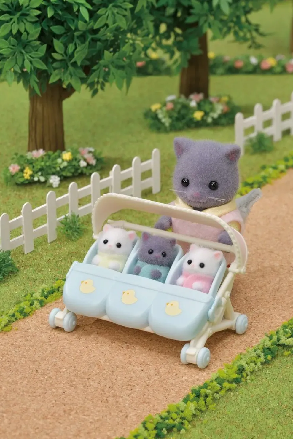 Epoch Calico Critters Triple Stroller Fashion