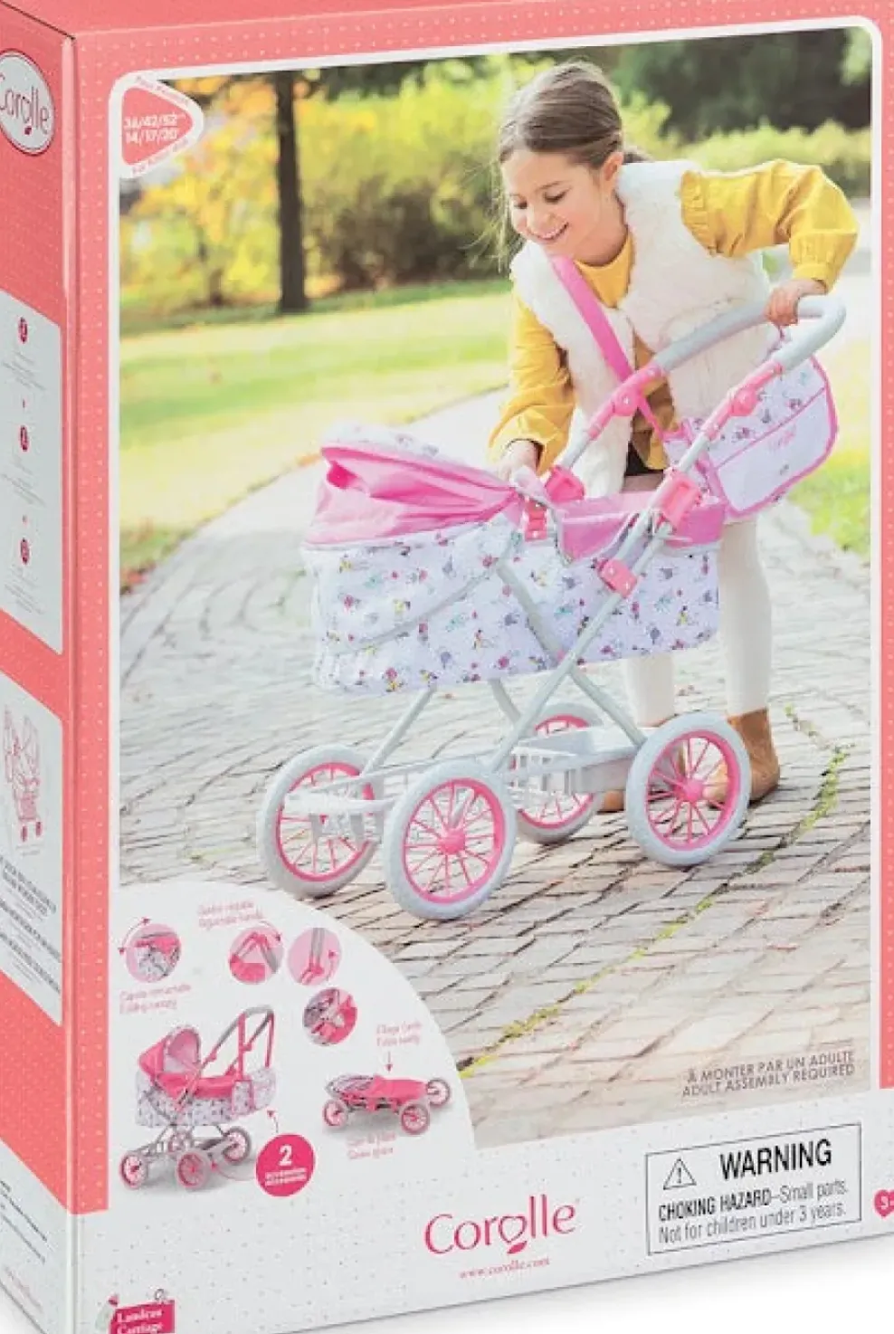 US Toys Corolle Doll Carriage & Diaper Bag Best