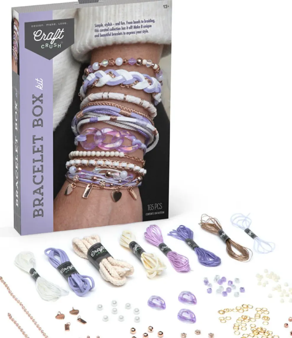 Play Monster Craft Crush Bracelet Box Kit - Lilac Best