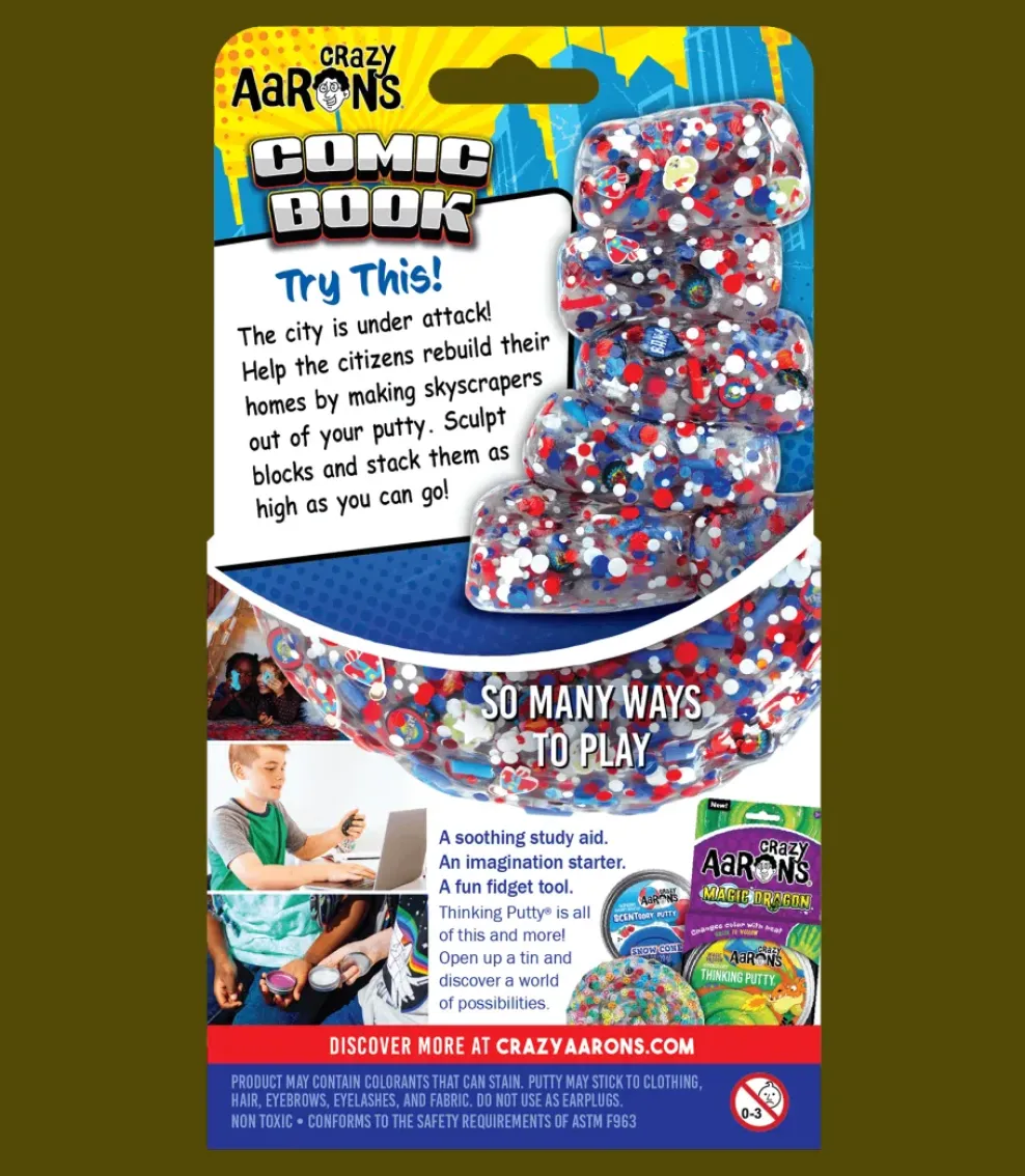 Crazy Aaron's Puttyworld Crazy Aaron's® Thinking Putty® Trendsetters: Comic Book - Discontinued Sale