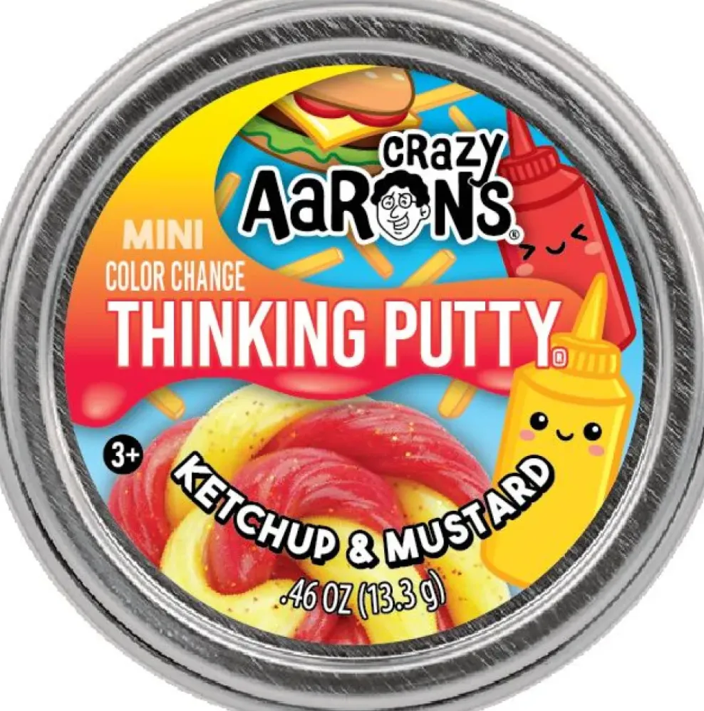 Crazy Aaron's Puttyworld Crazy Aaron's® Thinking Putty® Mini - Ketchup & Mustard Hot