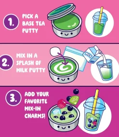 Crazy Aaron's Puttyworld Crazy Aaron's® Thinking Putty® Mixed By Me Kit: Boba Fashion