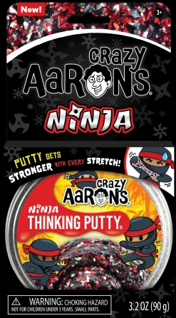 Crazy Aaron's Puttyworld Crazy Aaron's® Thinking Putty® Angry Putty: Ninja New