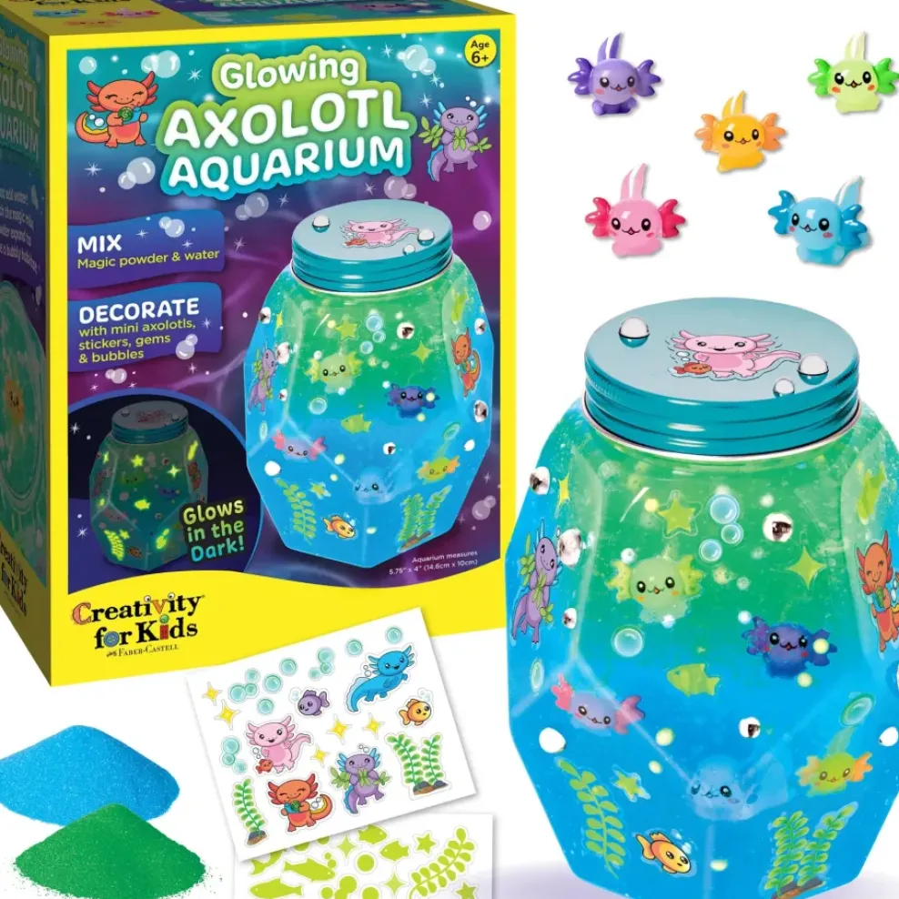 Faber-Castell Creativity for Kids Glowing Axolotl Aquarium Clearance