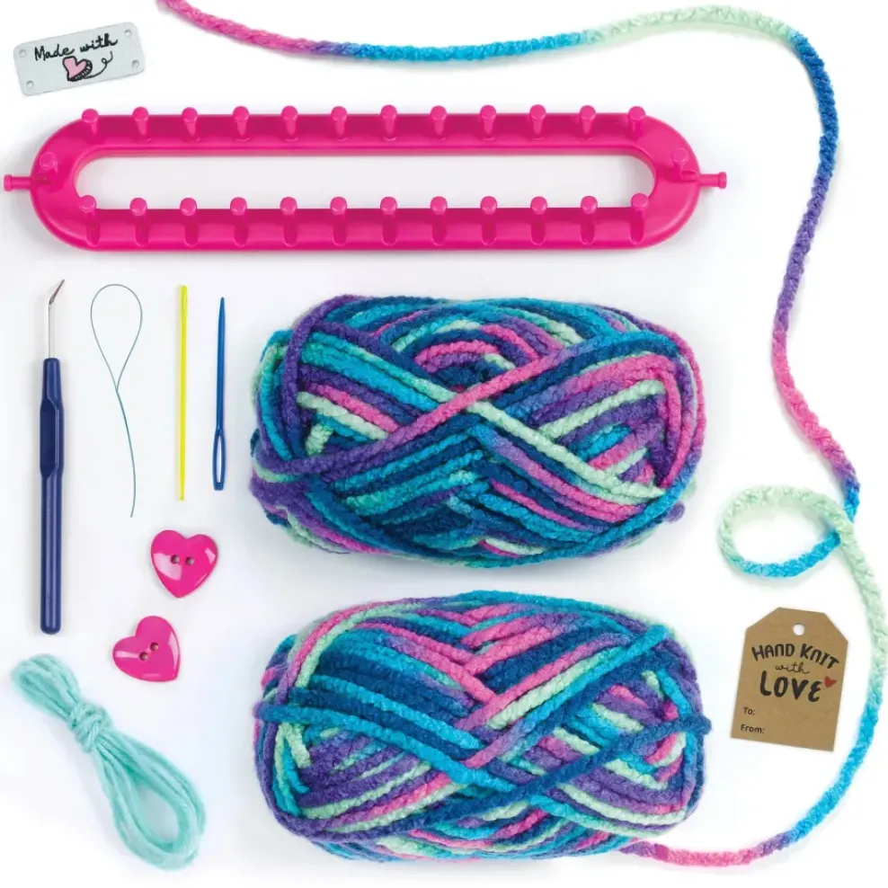 Faber-Castell Creativity for Kids: Learn to Knit - Quick Knit Button Scarf Online