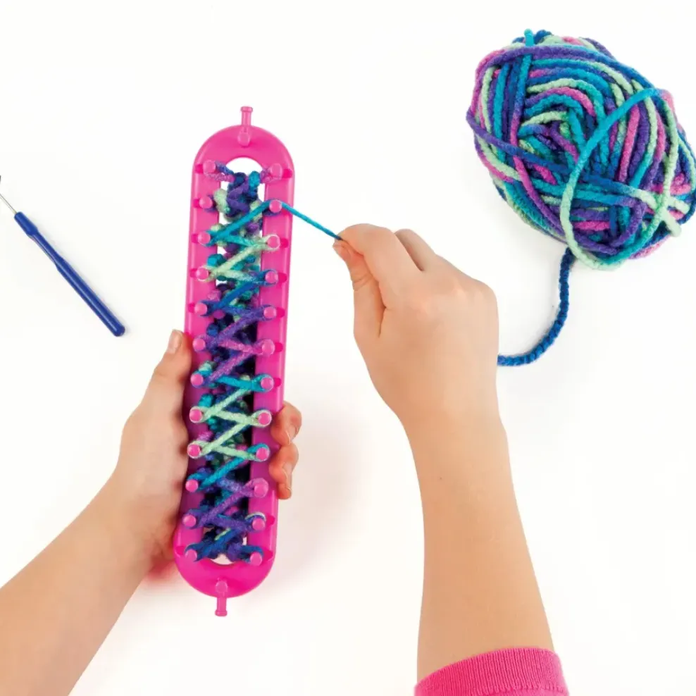 Faber-Castell Creativity for Kids: Learn to Knit - Quick Knit Button Scarf Online