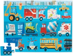 Crocodile Creek 36 Piece Floor Puzzle Vehicles New