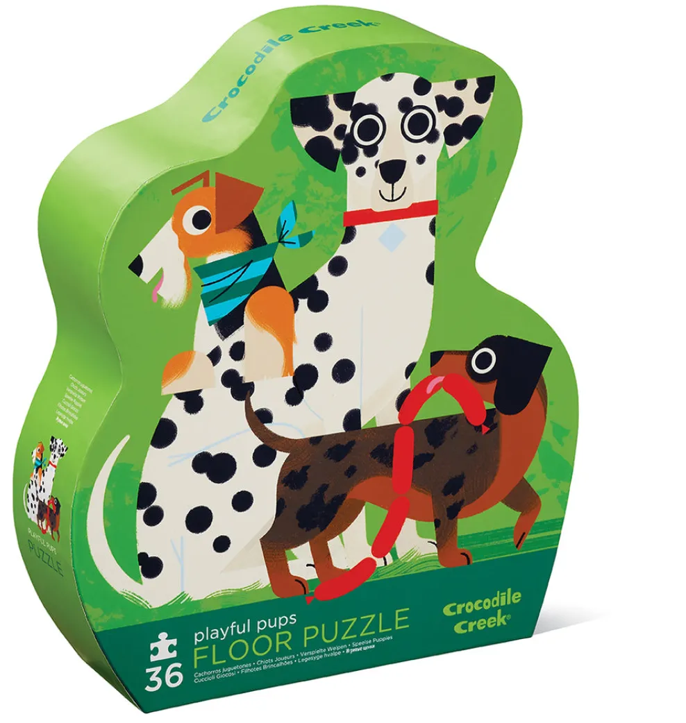 Crocodile Creek 36 Piece Floor Puzzle Playful Pups Hot
