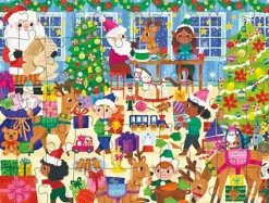 Crocodile Creek 50 Piece Puzzle Santa's Workshop Best