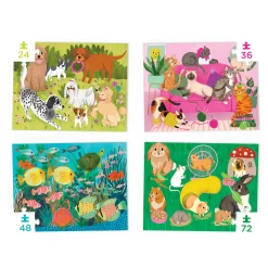 Crocodile Creek Four Puzzles: Playful Pets Clearance