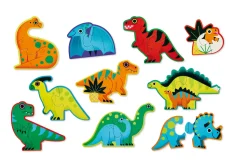 Crocodile Creek Let's Begin Puzzles - Dinosaurs Fashion