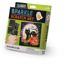 Crocodile Creek Sparkle Scratch Art Spooky Outlet