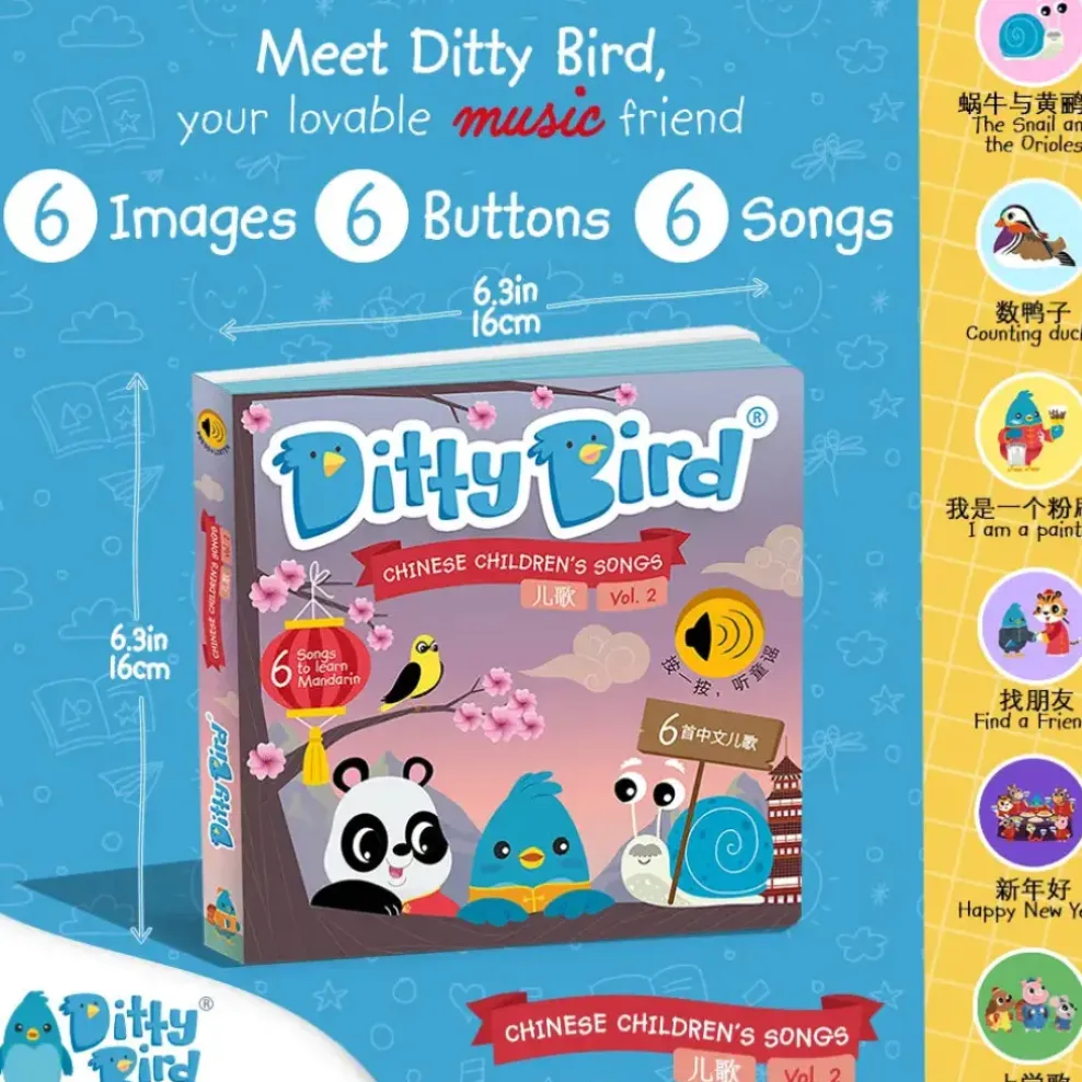 Ditty Bird ® Learning Chinese Kid's Songs 2 儿歌 Hot