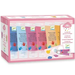 Djeco 6 Finger Paint Tubes - Sweet Clearance