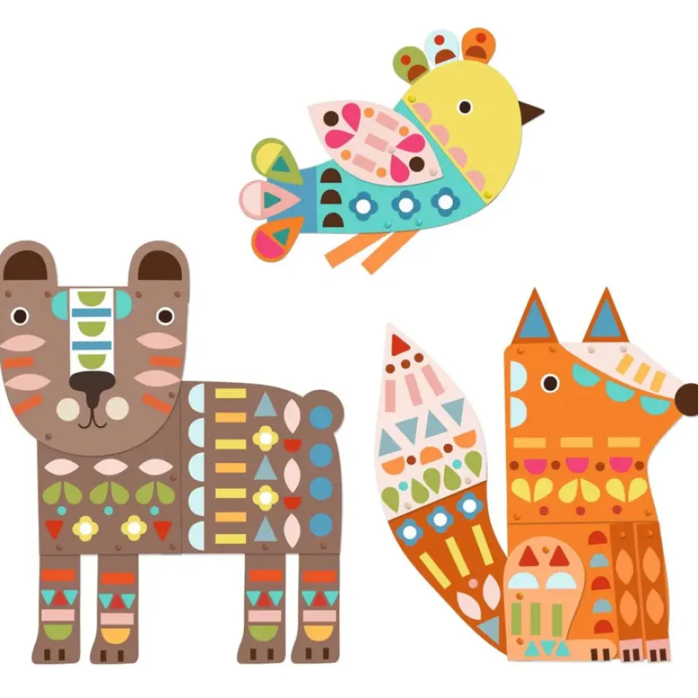 Djeco 3 Giant Animals Collage Activity Online
