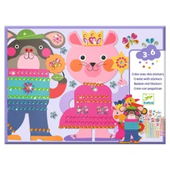 Djeco Collage Craft Kit: Sparkles Sticker Hot