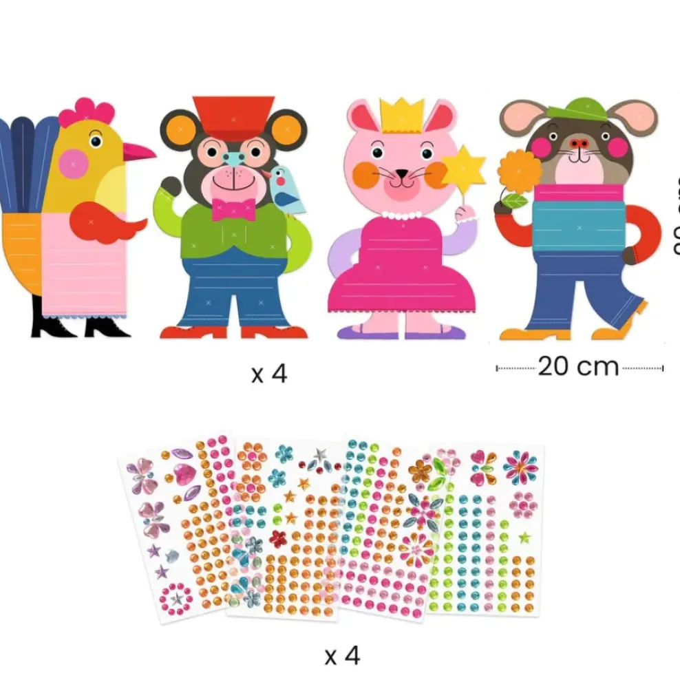 Djeco Collage Craft Kit: Sparkles Sticker Hot