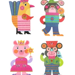 Djeco Collage Craft Kit: Sparkles Sticker Hot