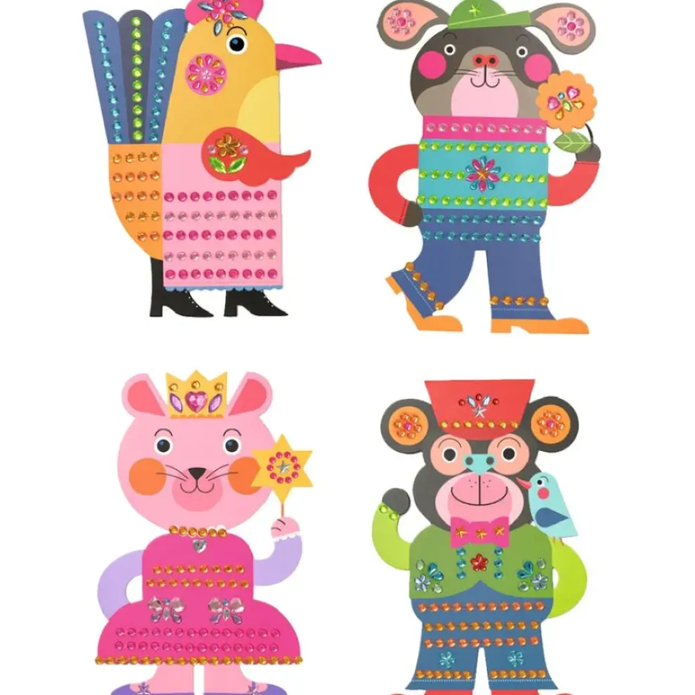 Djeco Collage Craft Kit: Sparkles Sticker Hot