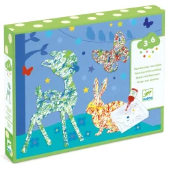 Djeco Colorful Parade Painting with Marbles Set Clearance