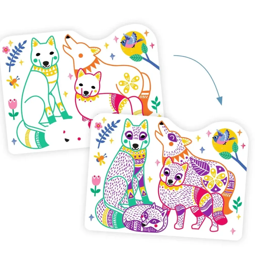 Djeco Coloring: Forest Families Clearance