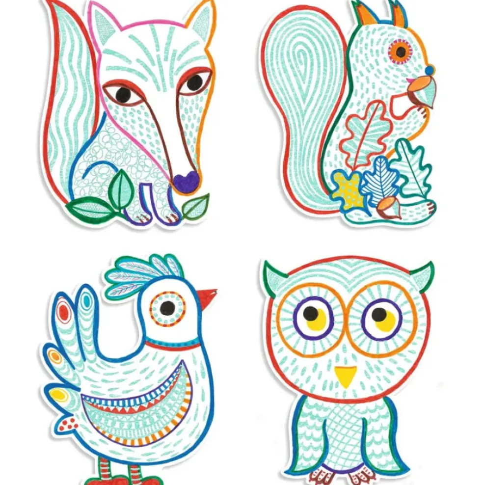 Djeco Coloring: Forest Friends Discount