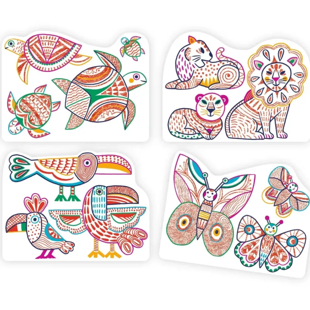 Djeco Coloring: Wild Families Online