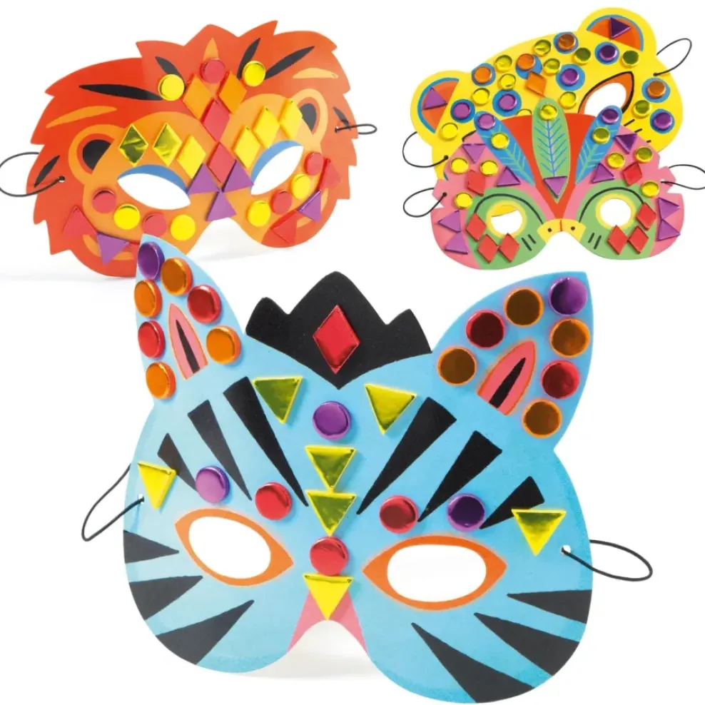 Djeco DIY Jungle Animal Masks New