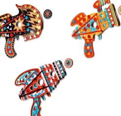 Djeco Do It Yourself Kosmik Token Launchers Craft Kit Outlet