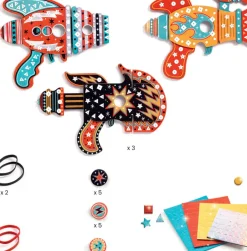 Djeco Do It Yourself Kosmik Token Launchers Craft Kit Outlet