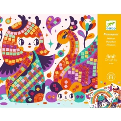 Djeco Foam Mosaic Craft Kit: Kokeshi Hot