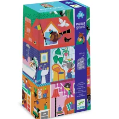 Djeco Giant Floor Puzzle 36 Piece: The Little Buddies' House Sale