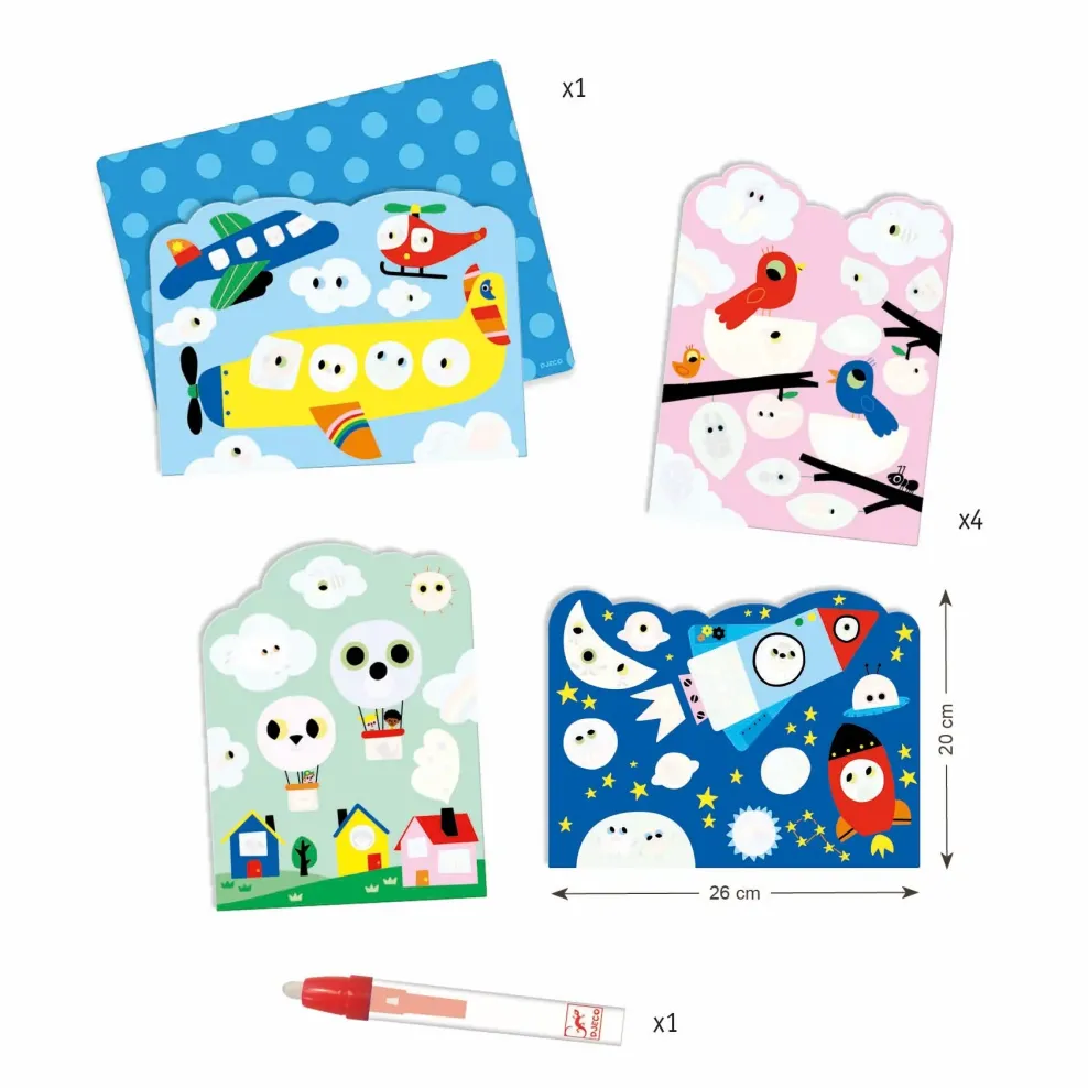 Djeco Paint with Water - Hidden Sky Discount